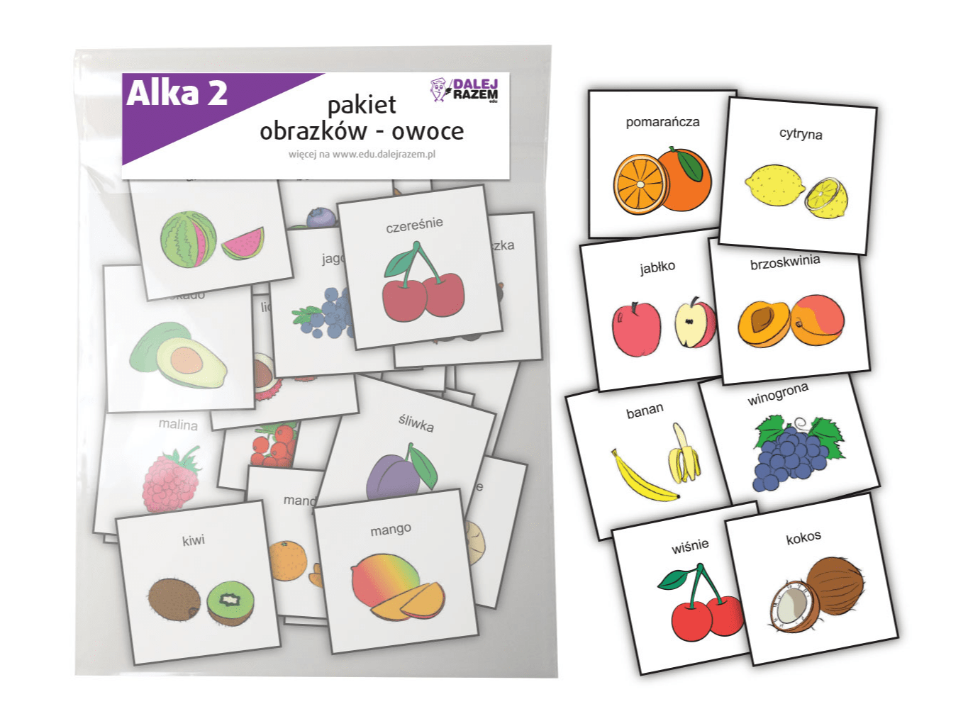 ALKA 2 – pakiet obrazków - owoce
