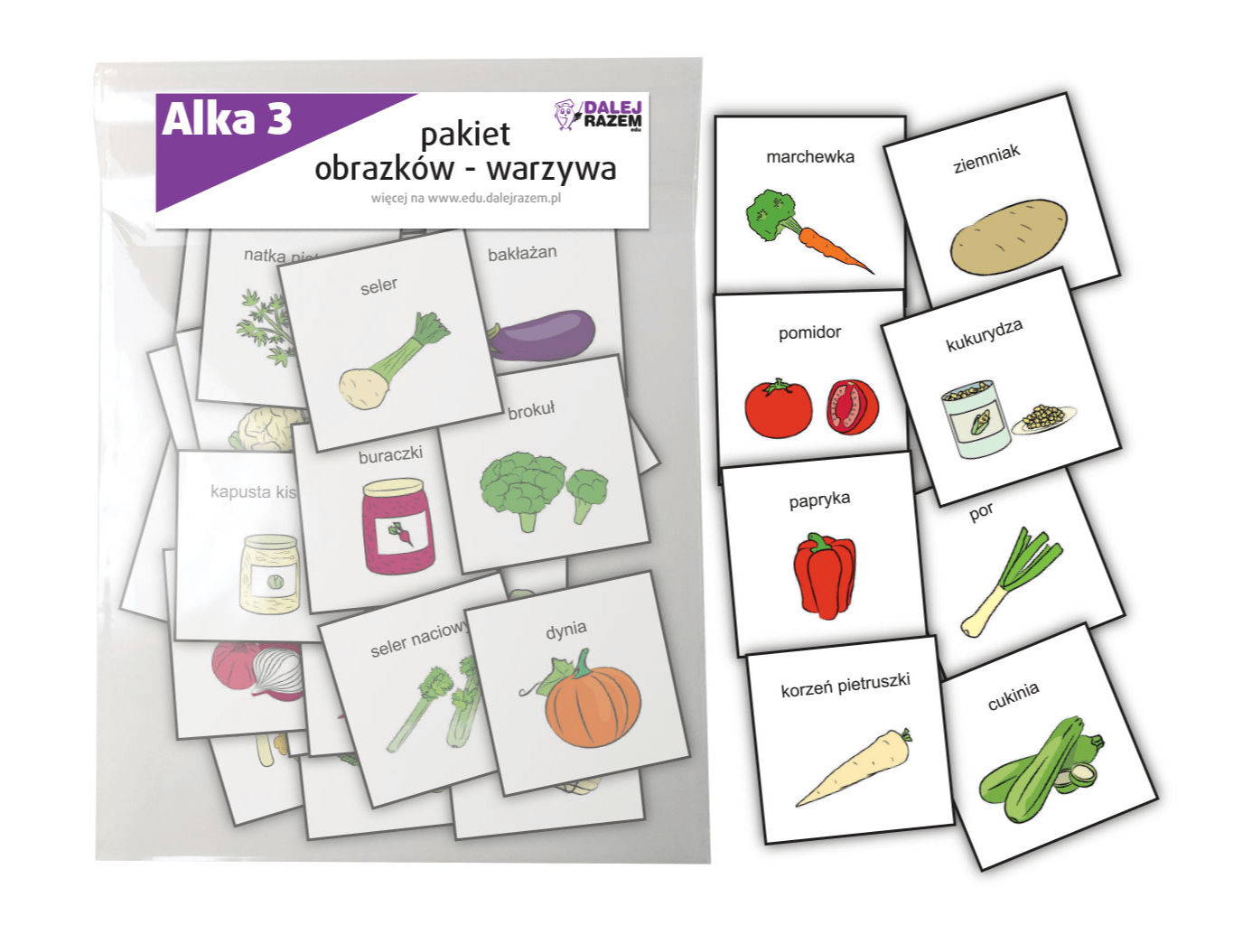 ALKA 3 – pakiet obrazków - warzywa